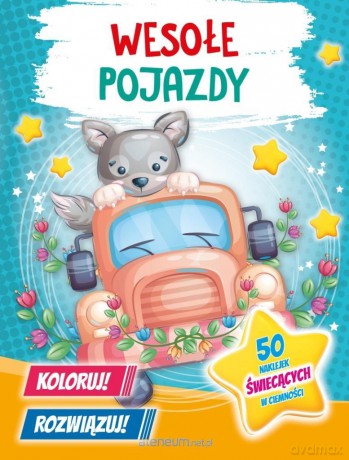 Koloruj! Rozwiązuj! 50 naklejek świecących - Jul Łyskawa [KSIĄŻKA]