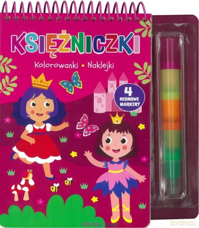 Księżniczki. Kolorowanki naklejki [KSIĄŻKA]