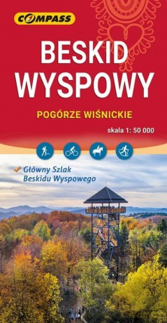 Mapa turystyczna - Beskid Wyspowy 1:50 000