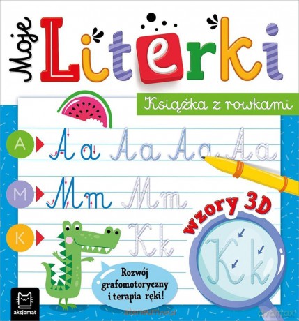 Moje literki. Książka z rowkami - Bogusław Michalec [KSIĄŻKA]