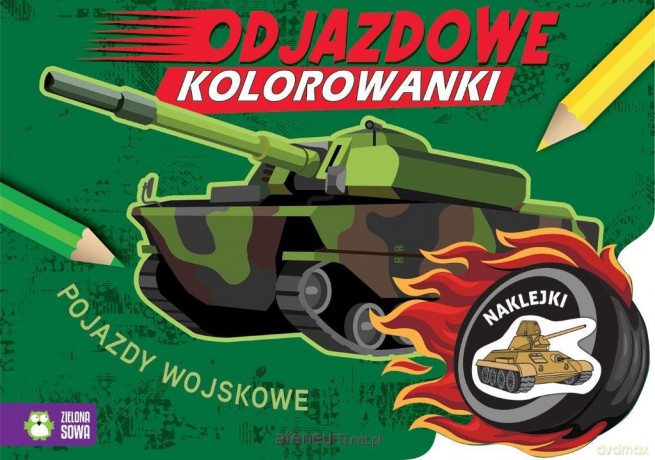 Odjazdowe kolorowanki. Pojazdy wojskowe - Joanna Kaszowska, Marzena Ćwik [KSIĄŻKA]