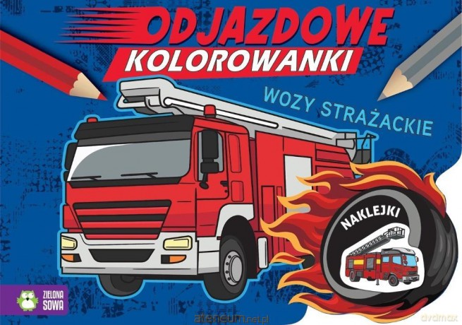 Odjazdowe kolorowanki. Wozy strażackie - Joanna Kaszowska, Marzena Ćwik [KSIĄŻKA]