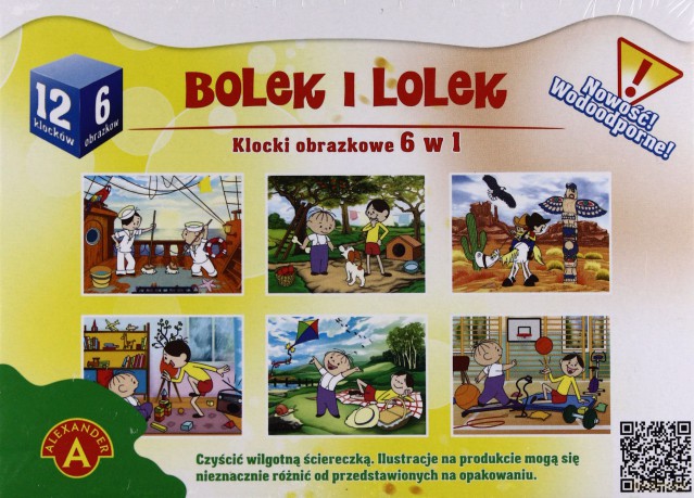 Klocki obrazkowe 6w1 Bolek i Lolek [KLOCKI]