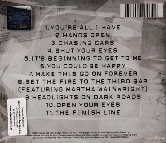 Snow Patrol: Eyes Open [CD]