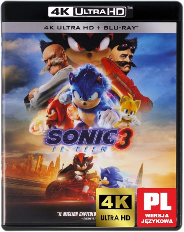 Sonic 3: Szybki jak błyskawica [Blu-Ray 4K]+[Blu-Ray]