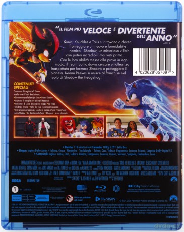 Sonic 3: Szybki jak błyskawica [Blu-Ray]