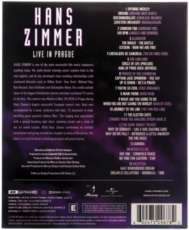Hans Zimmer: Live In Prague [Blu-Ray 4K]