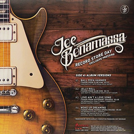 Joe Bonamassa: Record Store Day Exclusive Pressing [Winyl]
