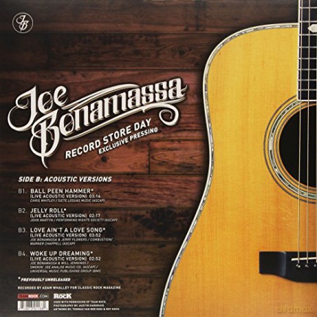 Joe Bonamassa: Record Store Day Exclusive Pressing [Winyl]