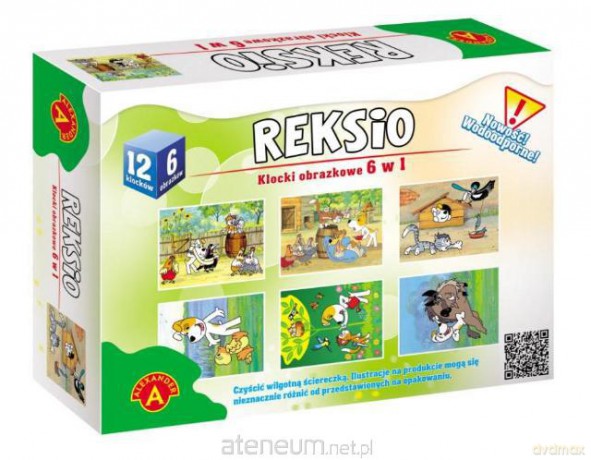 Klocki obrazkowe 6w1 Reksio [KLOCKI]