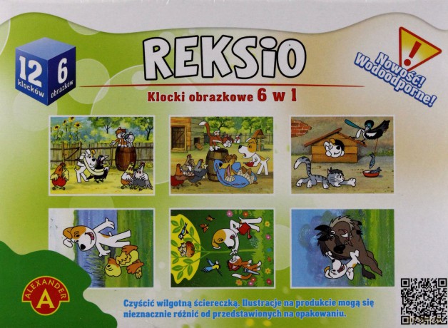 Klocki obrazkowe 6w1 Reksio [KLOCKI]