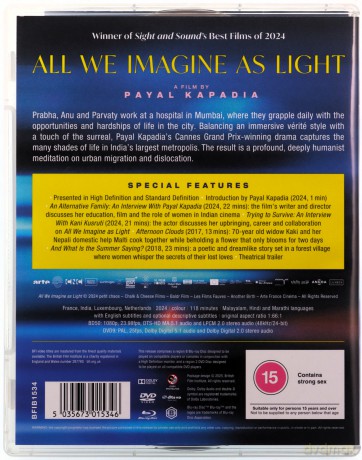 All We Imagine As Light (Wszystkie odcienie światła) [Blu-Ray]+[DVD]