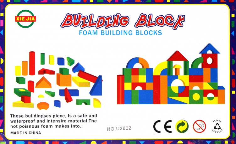 Klocki piankowe 34elementy [KLOCKI]