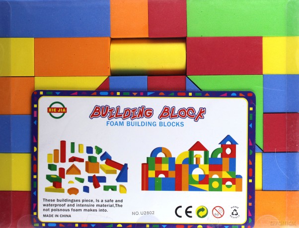 Klocki piankowe 34elementy [KLOCKI]
