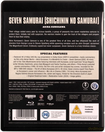 Seven Samurai (Siedmiu samurajów) [Blu-Ray 4K]+[Blu-Ray]