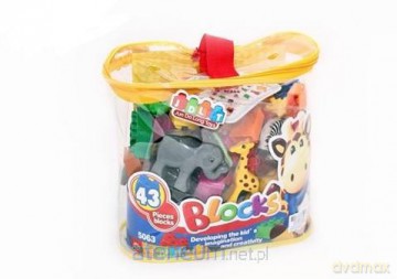 Klocki w torbie ZOO 43el [KLOCKI]