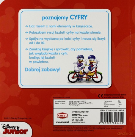 Klub Przyjaciół Myszki Miki. Poznajemy cyfry [KSIĄŻKA]
