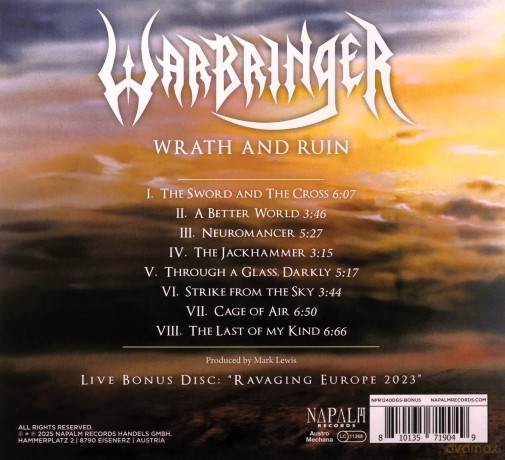 Warbringer: Wrath And Ruin (digipack) [2CD]
