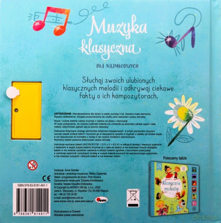 Muzyka klasyczna dla najmłodszych (z panelem dźwiękowym) [KSIĄŻKA]