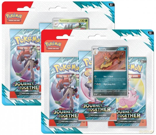 Pokemon TCG Scarlet and Violet Journey Together 3 Pack blister 1szt.mix [FIGURKA]