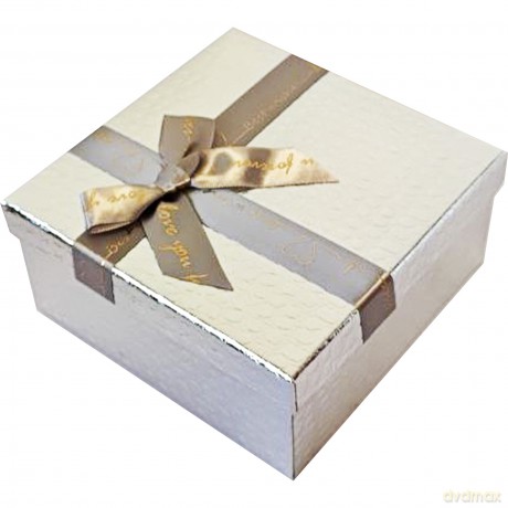 Pudełko kartonowe ozdobne na prezenty 17x17x8cm 410300132