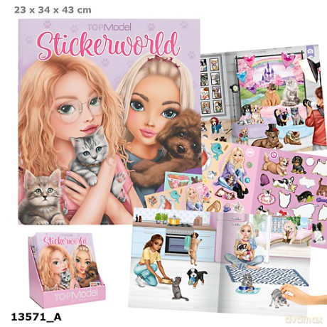 Zestaw z naklejkami Kitty and Doggy Top Model 13571A