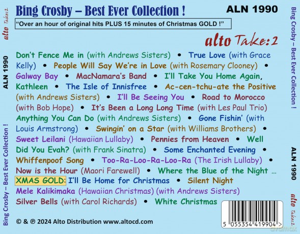 Crosby & Andrew Sisters: Bing Crosby Best Ever Collection [CD]