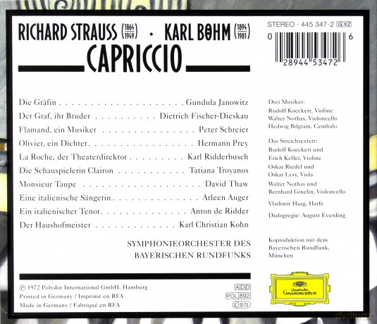 Sobr/Boehm: Strauss: Capriccio [2CD]