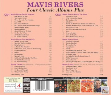 Mavis Rivers: Four Classic Albums Plus (Take A Number / The Simple Life / Hooray For Love / Mavis) [2CD]