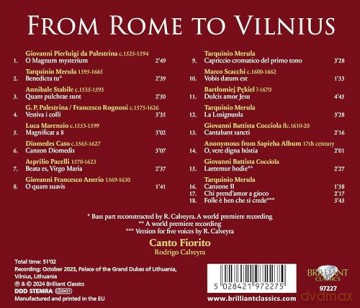 Canto Fiorito: From Rome To Vilnius [CD]