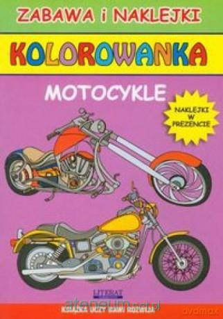 Kolorowanka - Motocykle Literat [KSIĄŻKA]