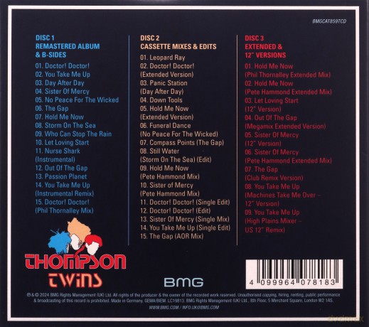 Thompson Twins: Into The Gap (Deluxe) (2024 Remaster) (Expanded) [3CD]