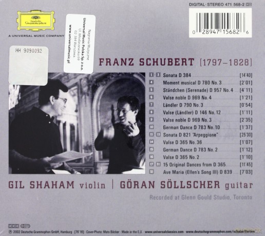 Soellsche Shaham: Schubert For Two [CD]