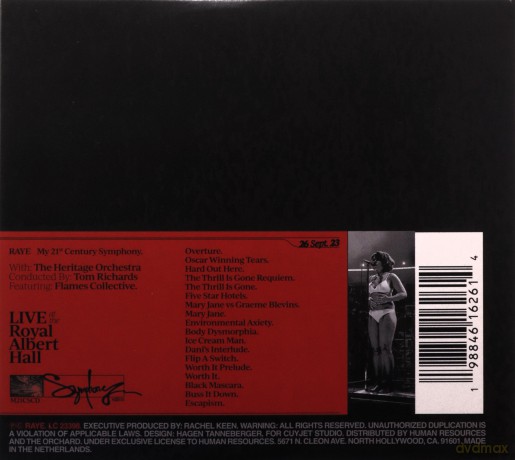 Raye: My 21st Century Symphony. (Live At The Royal Albert Hall) [CD]