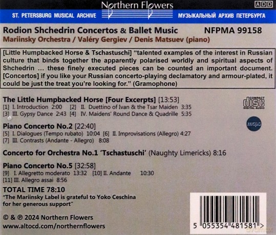 Rodion Shchedrin: Rodion Shchedrin The Little Hump Backed [CD]