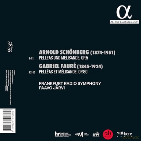 Frankfurt Radio Symphony & Paavo Jarvi: Schoenberg & Faure: Pelleas Et Melisande [CD]