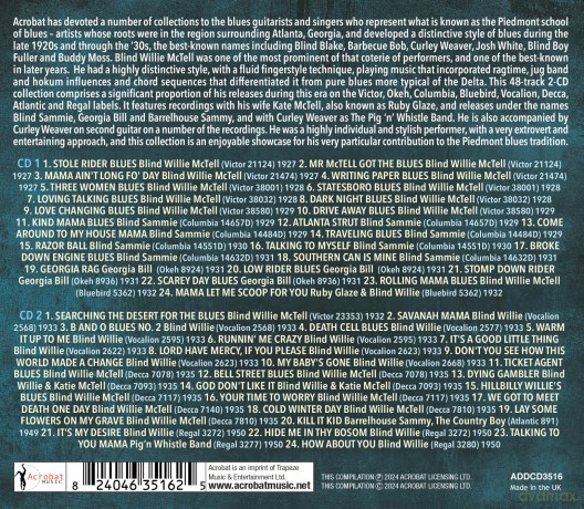 Blind Willie Mctell: Statesboro Blues: Collected Recordings 1927-1950 [2CD]