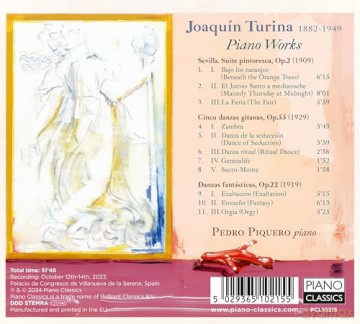 Pedro Piquero: Turina: Piano Works [CD]