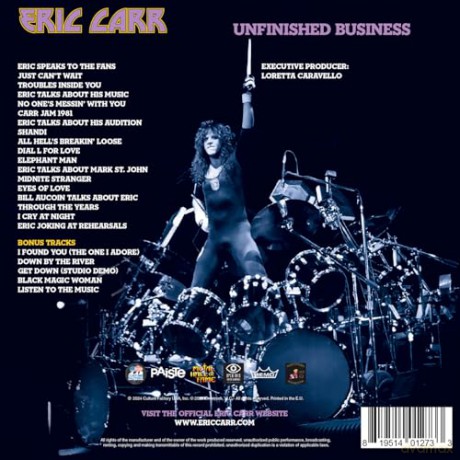 Eric Carr: Unfinished Business (Blue Polycarbonate Cd) [CD]