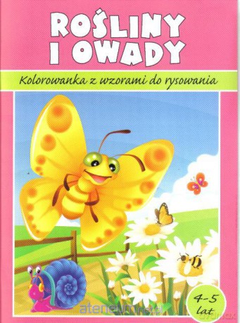 Kolorowanka. Rośliny i owady [KSIĄŻKA]