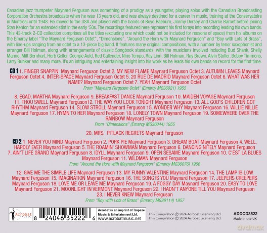 Maynard Ferguson: With His Own Bands - Early Years 1954-57 [2CD]
