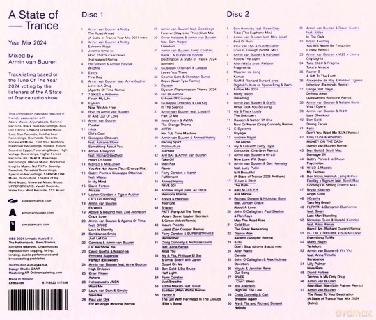 Armin Van Buuren: State Of Trance Year Mix 2024 [CD]