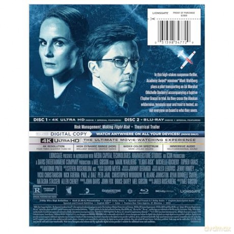 Flight Risk (3000 metrów nad ziemią) (steelbook) [Blu-Ray 4K]+[Blu-Ray]
