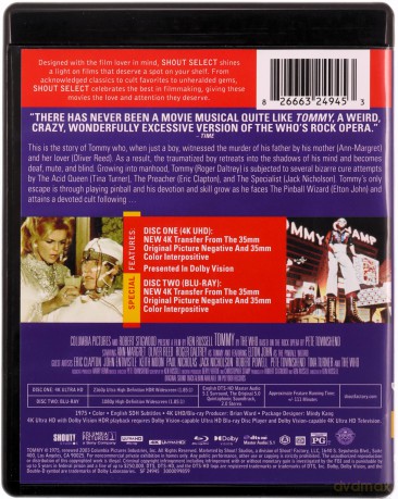 Tommy [Blu-Ray 4K]+[Blu-Ray]