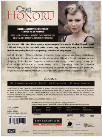 Czas Honoru tom 15 odcinki 43-45 (booklet) [DVD]
