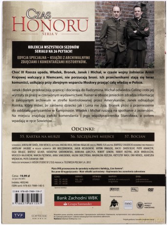 Czas Honoru tom 19 odcinki 55-57 (booklet) [DVD]