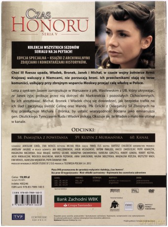Czas Honoru tom 20 odcinki 58-60 (booklet) [DVD]