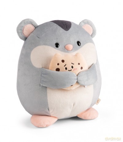 NICI mymochi przytulanka Chomik Shai z ciasteczkiem 27 cm