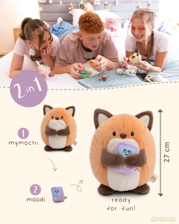 NICI mymochi przytulanka Lis Geeks z grą video 27 cm