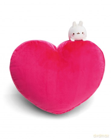 NICI Poduszka w kształcie z serca z mini Molang 42x27 cm